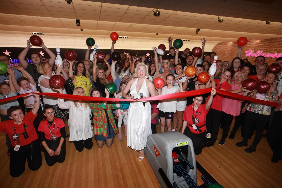 Hollywood Glamour At The Rock As Bowling Alley Unveils