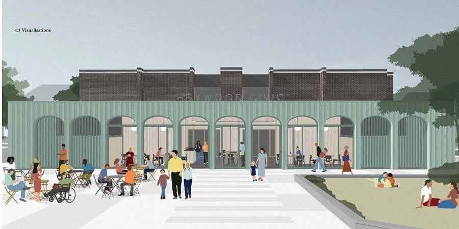 How Heywood Civic Centre could look following improvements funded by the Arts Council (Picture: Rochdale Council)