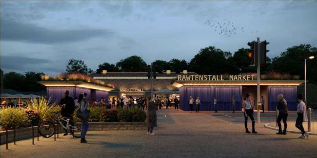 A view of Rawtenstall Market Hall from Rossendale Councils report on its August 2022 Levelling-Up bid