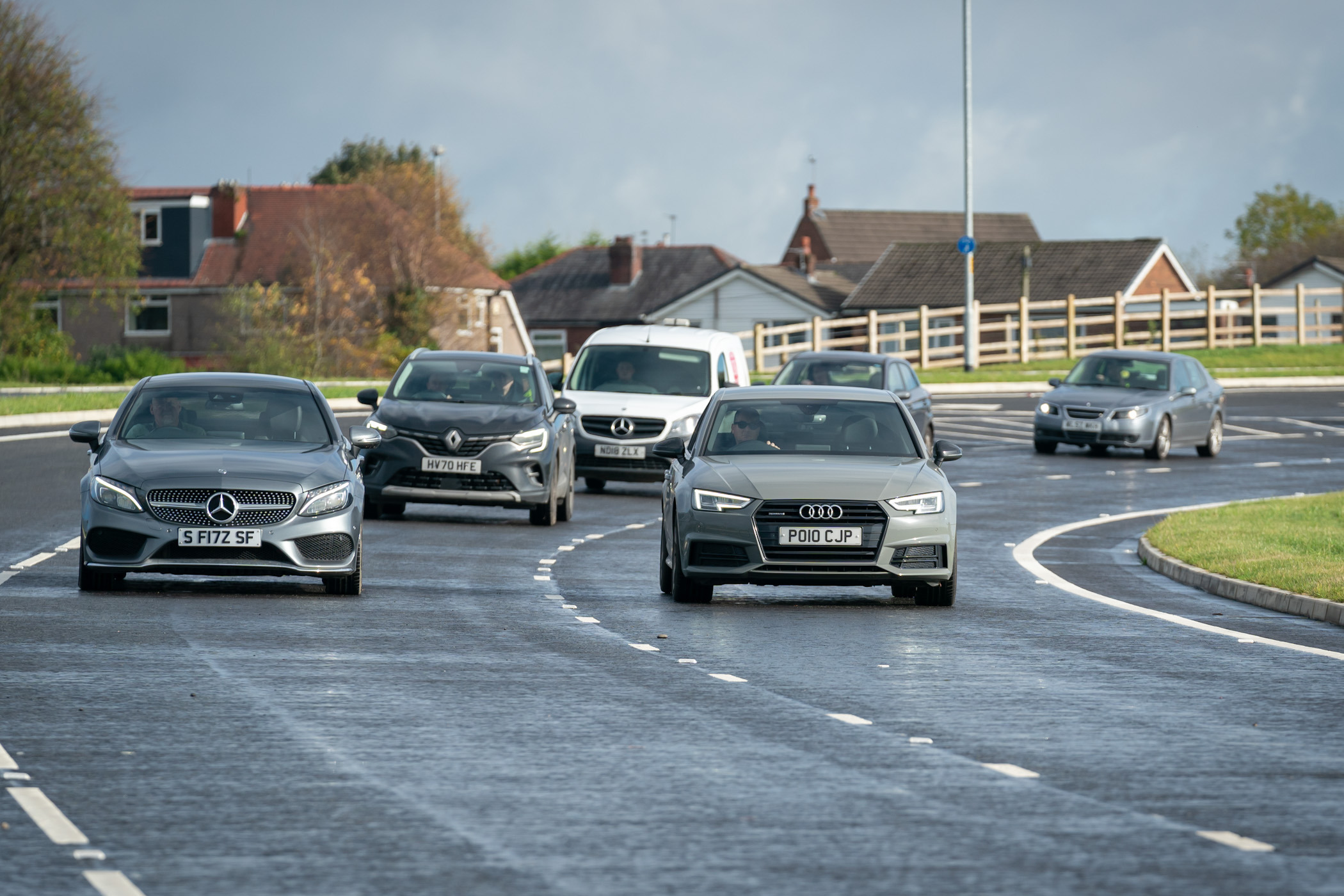 First cars on new South Heywood link road, Queen Elizabeth Way (Picture: Rochdale Council)