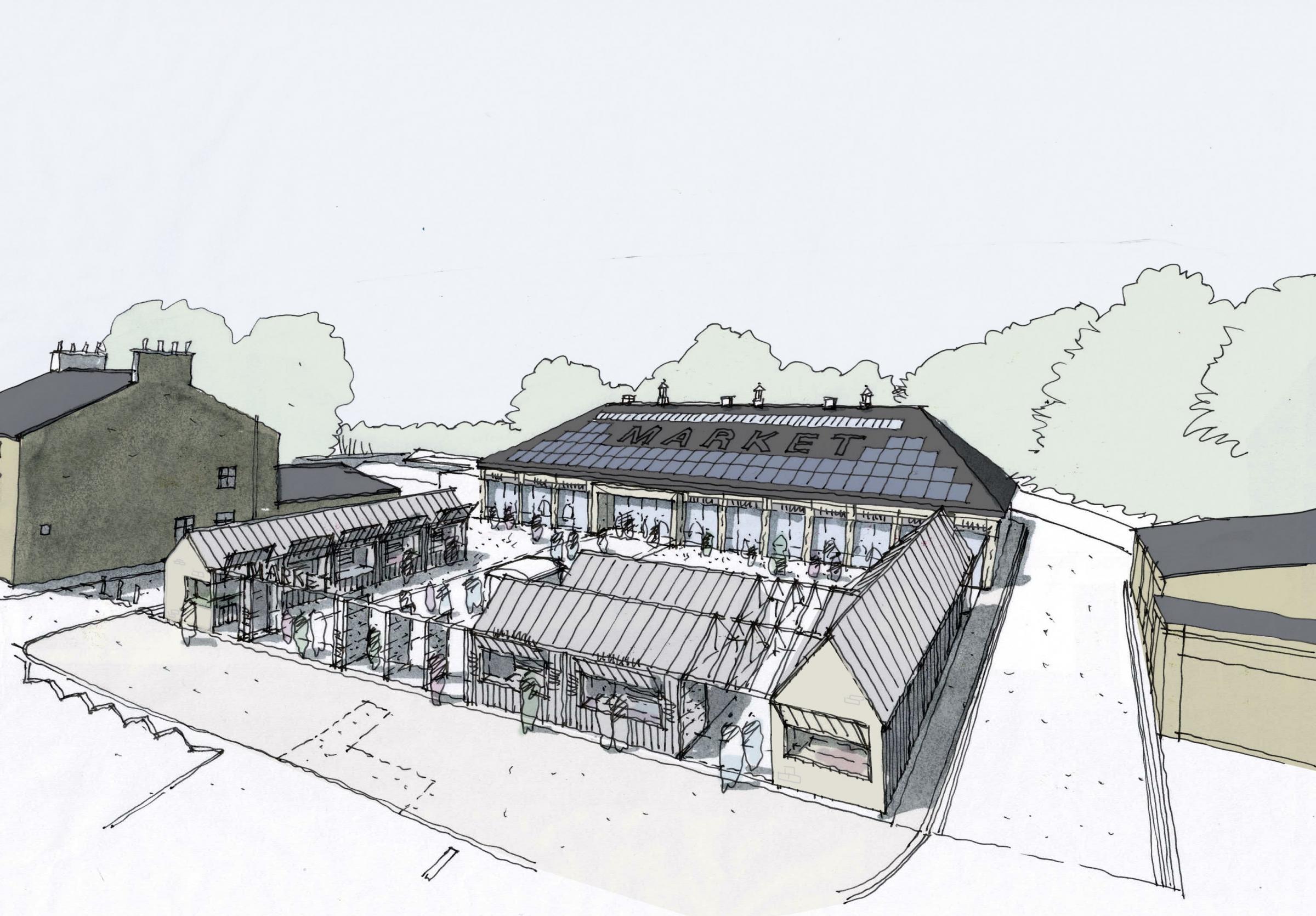 An artists impression of the redeveloped Rawtenstall Market (Picture: Rossendale Council)