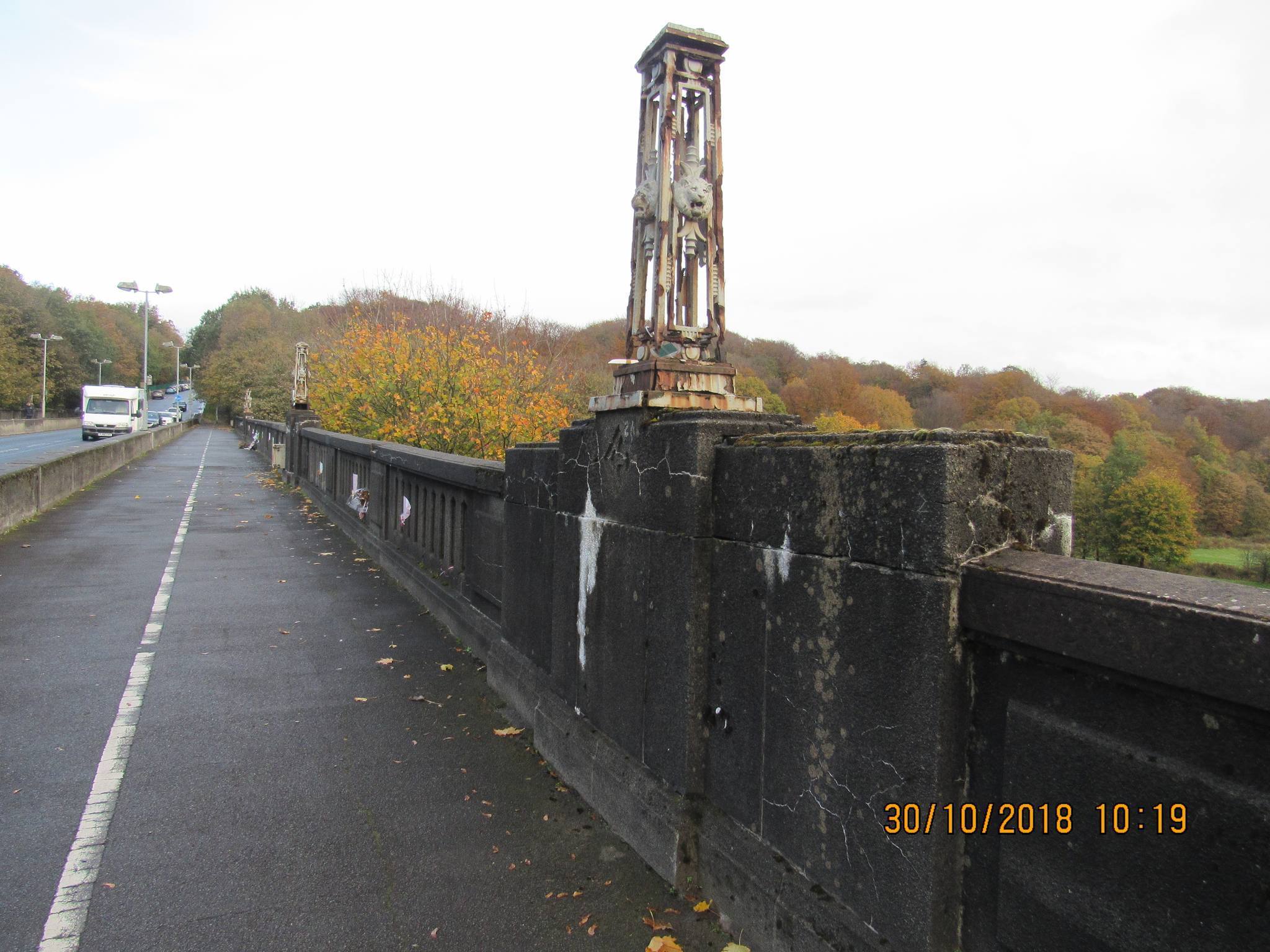 Queens Park Bridge before restoration works began (Picture: Rochdale Council)