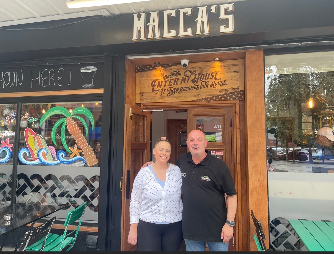 Emma Cavanagh and Stephen Kenny from Maccas Bar and Grill